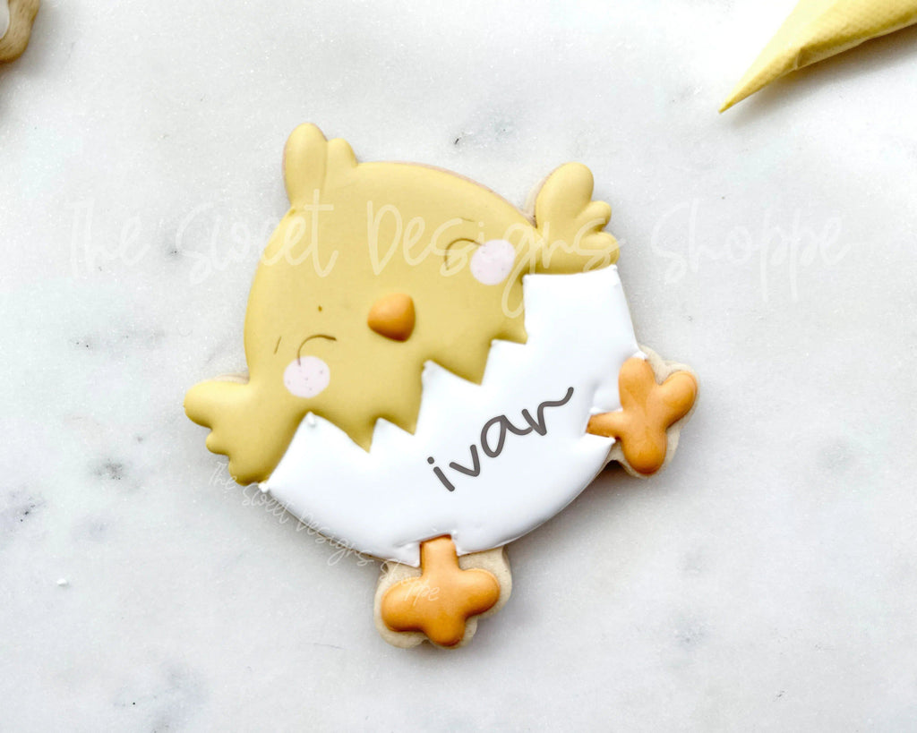 Cookie Cutters - Happy Chick Hatching - Cookie Cutter - The Sweet Designs Shoppe - - ALL, Animal, Chick, Cookie Cutter, Easter, Easter / Spring, Food, Food & Beverages, Promocode, Sweet, Sweets