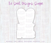 Cookie Cutters - Happy Easter (Bunny) Plaque - Cookie Cutter - The Sweet Designs Shoppe - TSDS - - ALL,Animal,Animals,Animals and Insects,Cookie Cutter,Easter,Easter / Spring,handlettering,Plaque,Plaques,PLAQUES HANDLETTERING,Promocode,STL