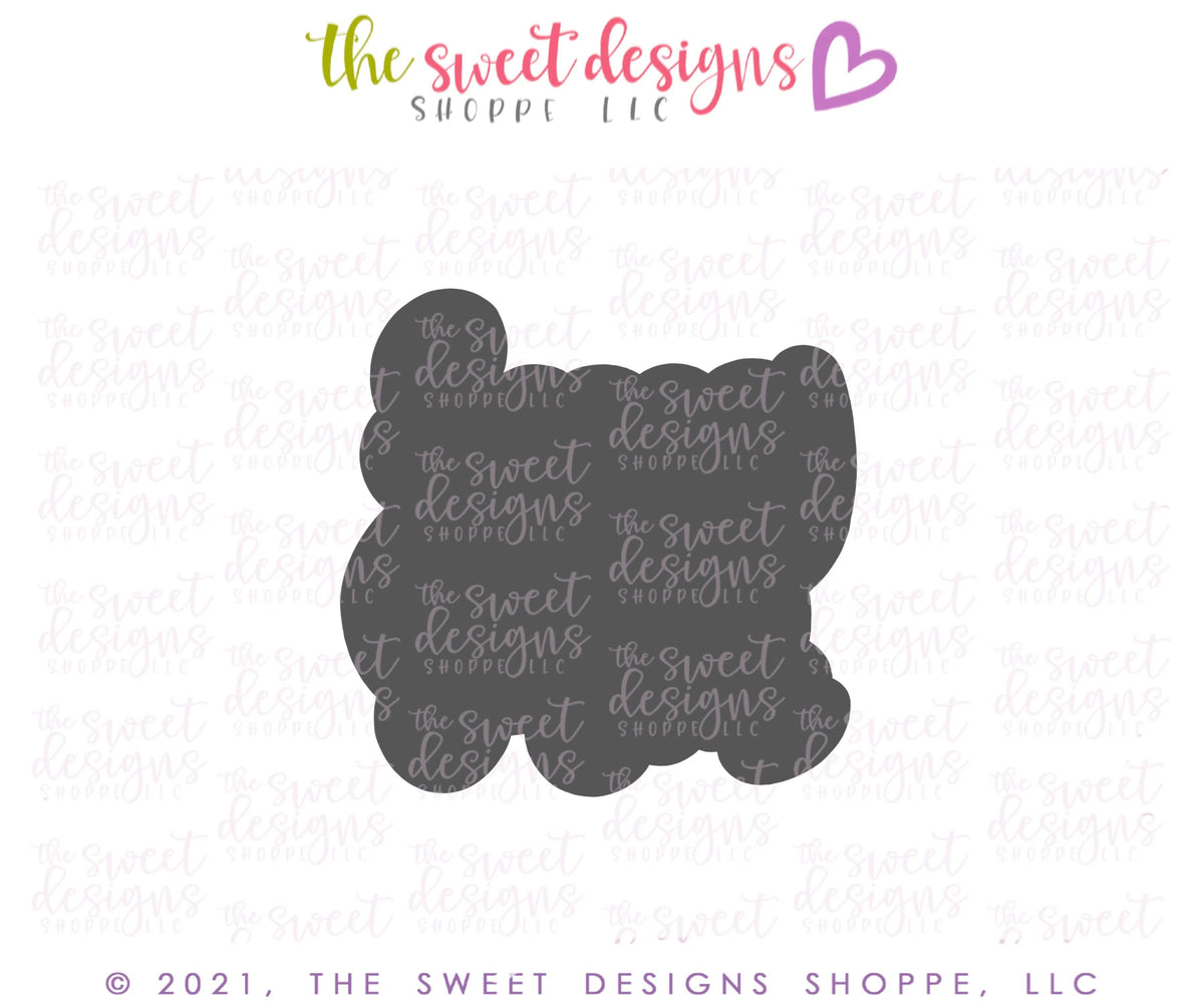 Cookie Cutters - Happy Easter Plaque - Cookie Cutter - The Sweet Designs Shoppe - TSDS - - ALL,Cookie Cutter,Easter,Easter / Spring,Plaque,Plaques,PLAQUES HANDLETTERING,Promocode,STL