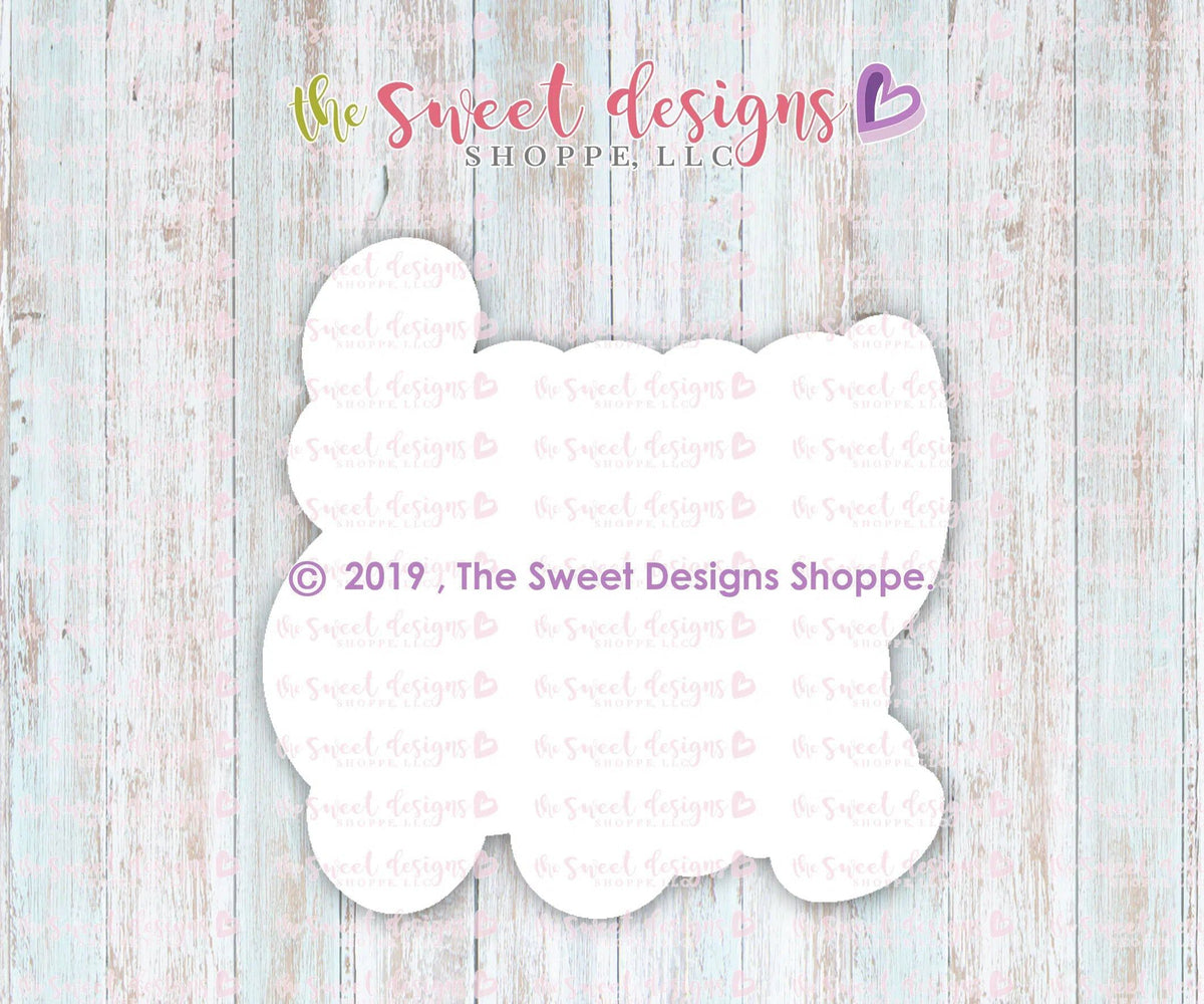 Cookie Cutters - Happy Easter Plaque - Cookie Cutter - The Sweet Designs Shoppe - TSDS - - ALL,Cookie Cutter,Easter,Easter / Spring,Plaque,Plaques,PLAQUES HANDLETTERING,Promocode,STL