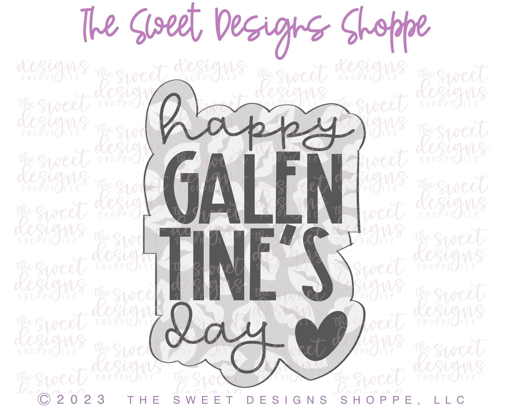 Cookie Cutters - happy GALENTINE'S day Plaque - Cookie Cutter - Sweet Designs Shoppe - - ALL, Cookie Cutter, I love you, Love, love you beary much, Plaque, Plaques, PLAQUES HANDLETTERING, Promocode, valentines