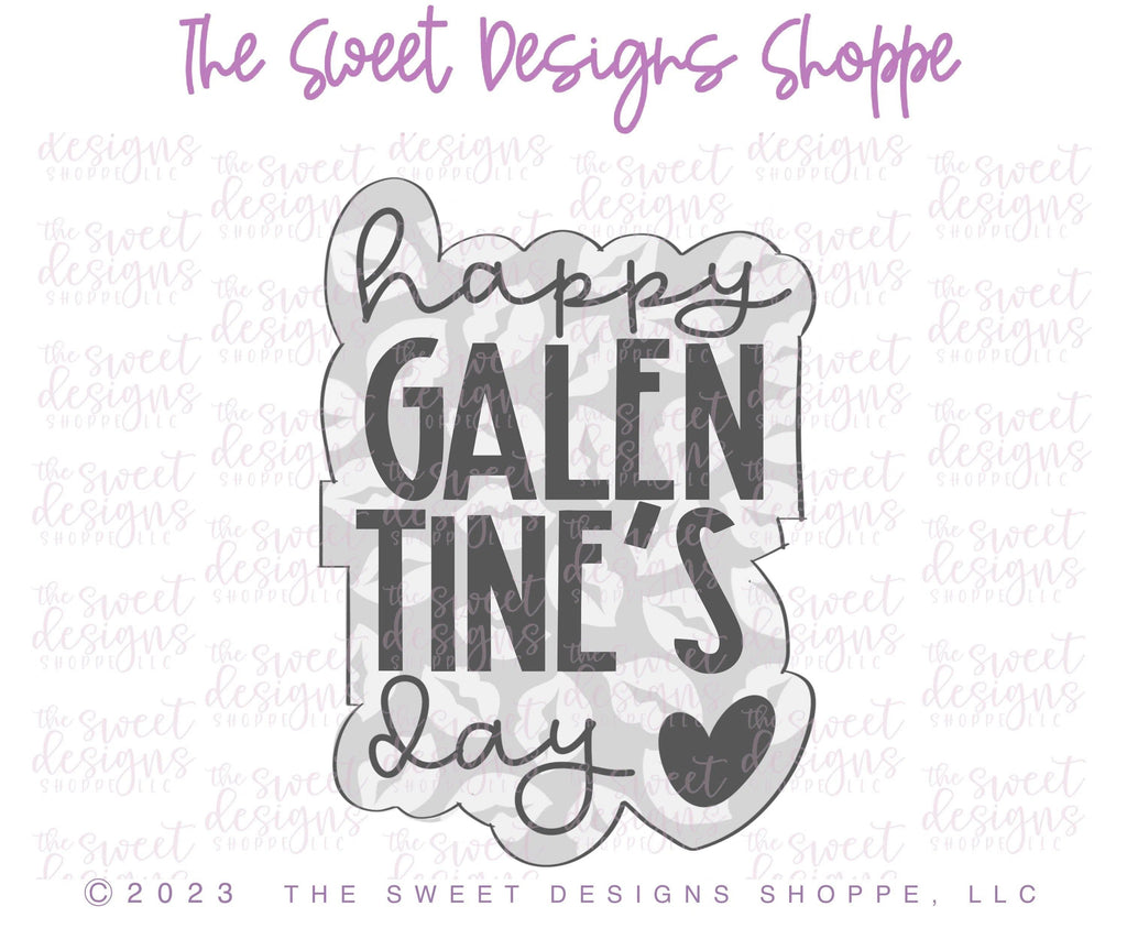 Cookie Cutters - happy GALENTINE'S day Plaque - Cookie Cutter - The Sweet Designs Shoppe - TSDS - - ALL,Cookie Cutter,I love you,Love,love you beary much,Plaque,Plaques,PLAQUES HANDLETTERING,Promocode,valentines