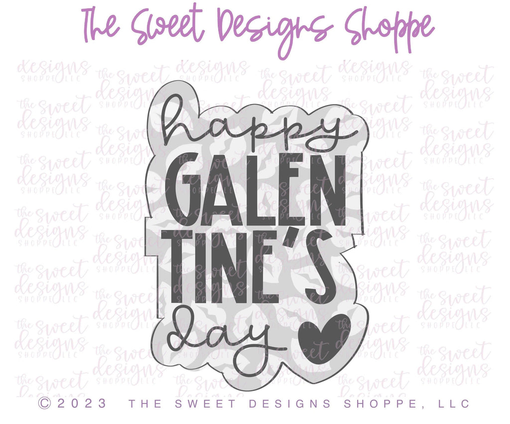 Cookie Cutters - happy GALENTINE'S day Plaque - Cookie Cutter - The Sweet Designs Shoppe - - ALL, Cookie Cutter, I love you, Love, love you beary much, Plaque, Plaques, PLAQUES HANDLETTERING, Promocode, valentines