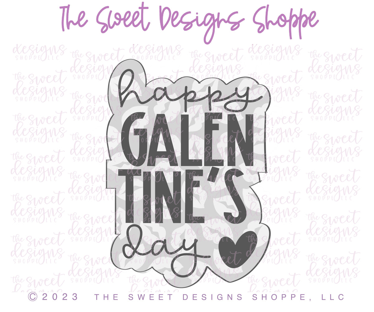 Cookie Cutters - Happy Galentine's Day Set - Set of 2 - Cookie Cutters - The Sweet Designs Shoppe - TSDS - - ALL,Cookie Cutter,Love,Mini Sets,Plaque,Plaques,PLAQUES HANDLETTERING,Promocode,regular sets,set,STL,valentine,valentines