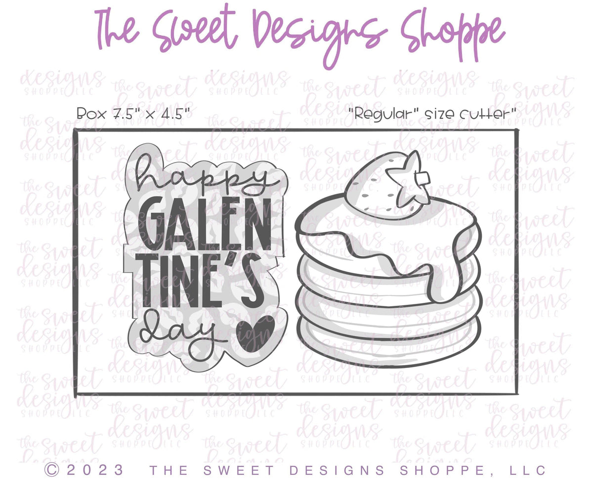 Cookie Cutters - Happy Galentine's Day Set - Set of 2 - Cookie Cutters - The Sweet Designs Shoppe - TSDS - - ALL,Cookie Cutter,Love,Mini Sets,Plaque,Plaques,PLAQUES HANDLETTERING,Promocode,regular sets,set,STL,valentine,valentines