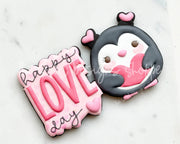 Cookie Cutters - Happy LOVE Day Set - Set of 2 - Cookie Cutters - The Sweet Designs Shoppe - TSDS - - ALL,Animal,Animals,Animals and Insects,Cookie Cutter,Mini Sets,Plaque,Plaques,PLAQUES HANDLETTERING,Promocode,regular sets,set,STL,valentine,valentines