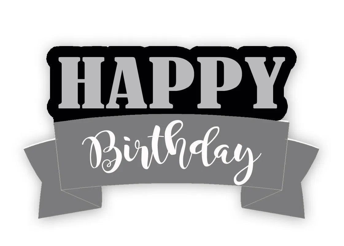 Cookie Cutters - HAPPY Plaque v2- Cookie Cutter - The Sweet Designs Shoppe - TSDS - - ALL,Birthday,Cookie Cutter,Customize,Easter,Fantasy,Plaque,Promocode,STL