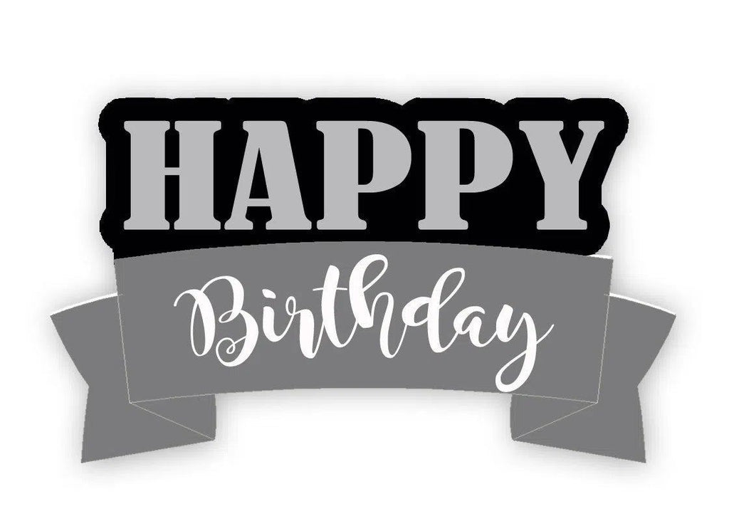 Cookie Cutters - HAPPY Plaque v2- Cookie Cutter - The Sweet Designs Shoppe - TSDS - - ALL,Birthday,Cookie Cutter,Customize,Easter,Fantasy,Plaque,Promocode,STL