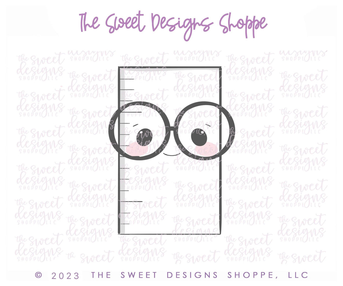 Cookie Cutters - Happy Ruler - Cookie Cutter - The Sweet Designs Shoppe - TSDS - - ALL,back to school,Cookie Cutter,Grad,graduations,Promocode,School,School / Graduation,school supplies,STL