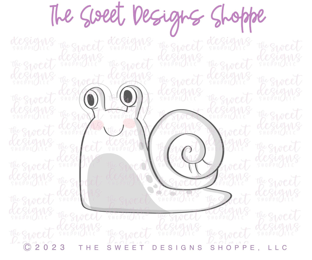 Cookie Cutters - Happy Snail - Cookie Cutter - Sweet Designs Shoppe - - ALL, Animal, Animals, Animals and Insects, class, Cookie Cutter, Easter, Easter / Spring, kids, Kids / Fantasy, Promocode, Spring