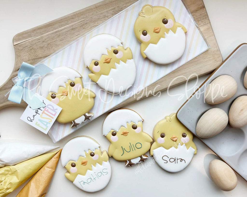 Cookie Cutters - Hatching Chicks Set - Set of 3 - Cookie Cutters - The Sweet Designs Shoppe - TSDS - - ALL,Animal,Animals,Animals and Insects,Cookie Cutter,Easter,Easter / Spring,Mini Set,Mini Sets,Promocode,regular sets,set,sets