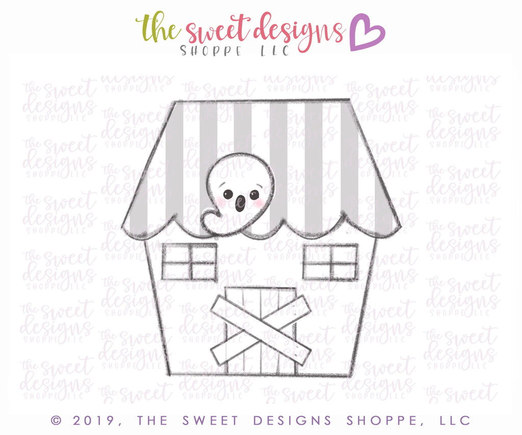 Cookie Cutters - Haunted House 2019 - Cookie Cutter - The Sweet Designs Shoppe - - ALL, Animals, Cookie Cutter, Fall / Halloween, Halloween, halloween 2019, haunted house, Promocode