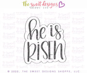 Cookie Cutters - He is Risen Set - Set of 5 - Cookie Cutters - The Sweet Designs Shoppe - TSDS - - ALL,Cookie Cutter,Easter,Easter / Spring,First Communion,Mini Sets,Promocode,Religious,set,STL