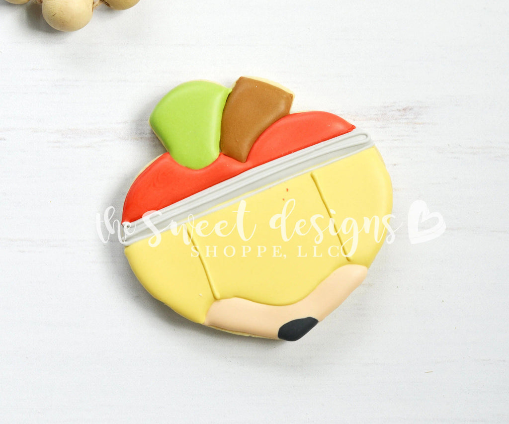 Cookie Cutters - Heart Apple - Cookie Cutter - The Sweet Designs Shoppe - TSDS - - ALL,Apple,Cookie Cutter,Food,Food and Beverage,Food beverages,Fruits and Vegetables,Grad,graduations,Promocode,school,School / Graduation,STL,valentine,valentines