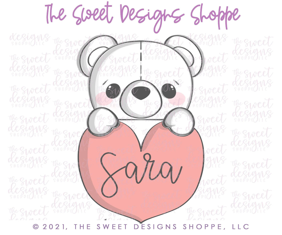 Cookie Cutters - Heart Bottom to be used with TwoPieceSet001 Heads - Cookie Cutter - The Sweet Designs Shoppe - TSDS - - ALL,Cookie Cutter,Heart,Hearts,Holiday,love,Promocode,valentine,valentines,Wedding,Wedding Favors