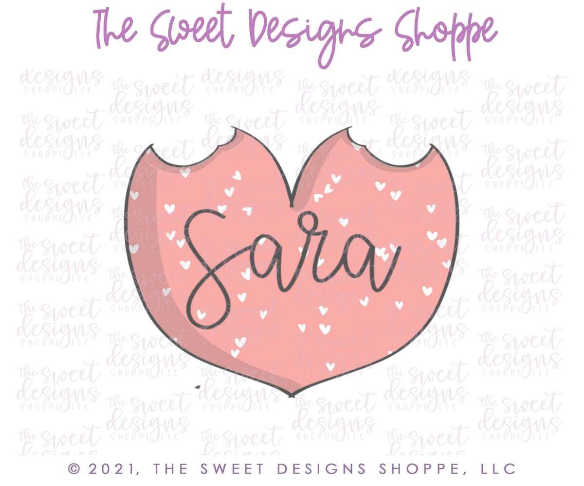 Cookie Cutters - Heart Bottom to be used with TwoPieceSet001 Heads - Cookie Cutter - The Sweet Designs Shoppe - TSDS - Only Size (3" High x 3-1/2" Wide) - Cookie Cutter - ALL,Cookie Cutter,Heart,Hearts,Holiday,love,Promocode,valentine,valentines,Wedding,Wedding Favors