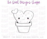 Cookie Cutters - Heart Cactus - Cookie Cutter - The Sweet Designs Shoppe - TSDS - - ALL,Cactus,Cookie Cutter,Heart,Hearts,Leaves and Flowers,Mexico,Mothers Day,nature,Plant,Plants,Promocode,valentine,Valentines