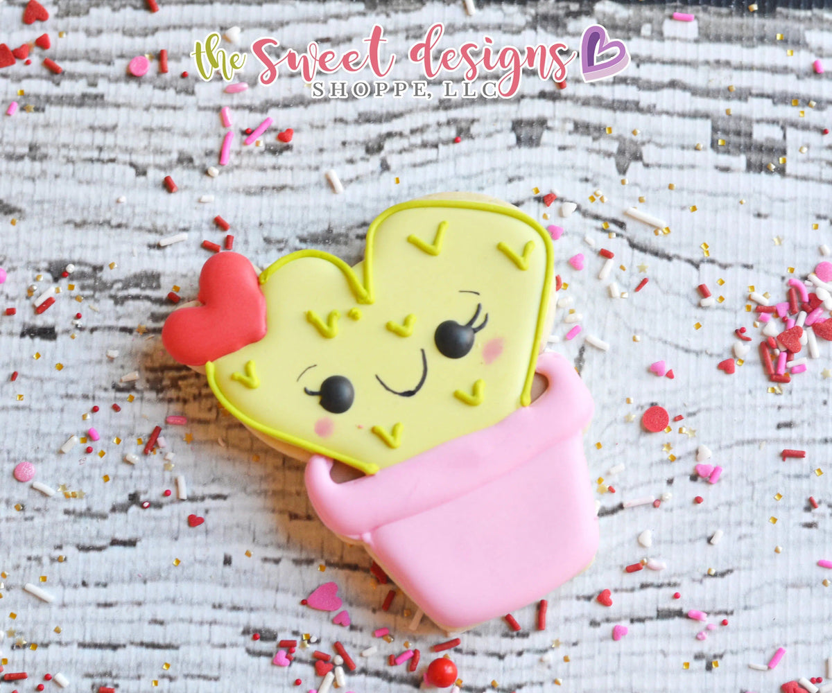 Cookie Cutters - Heart Cactus - Cookie Cutter - The Sweet Designs Shoppe - TSDS - - ALL,Cactus,Cookie Cutter,Heart,Hearts,Leaves and Flowers,Mexico,Mothers Day,nature,Plant,Plants,Promocode,valentine,Valentines