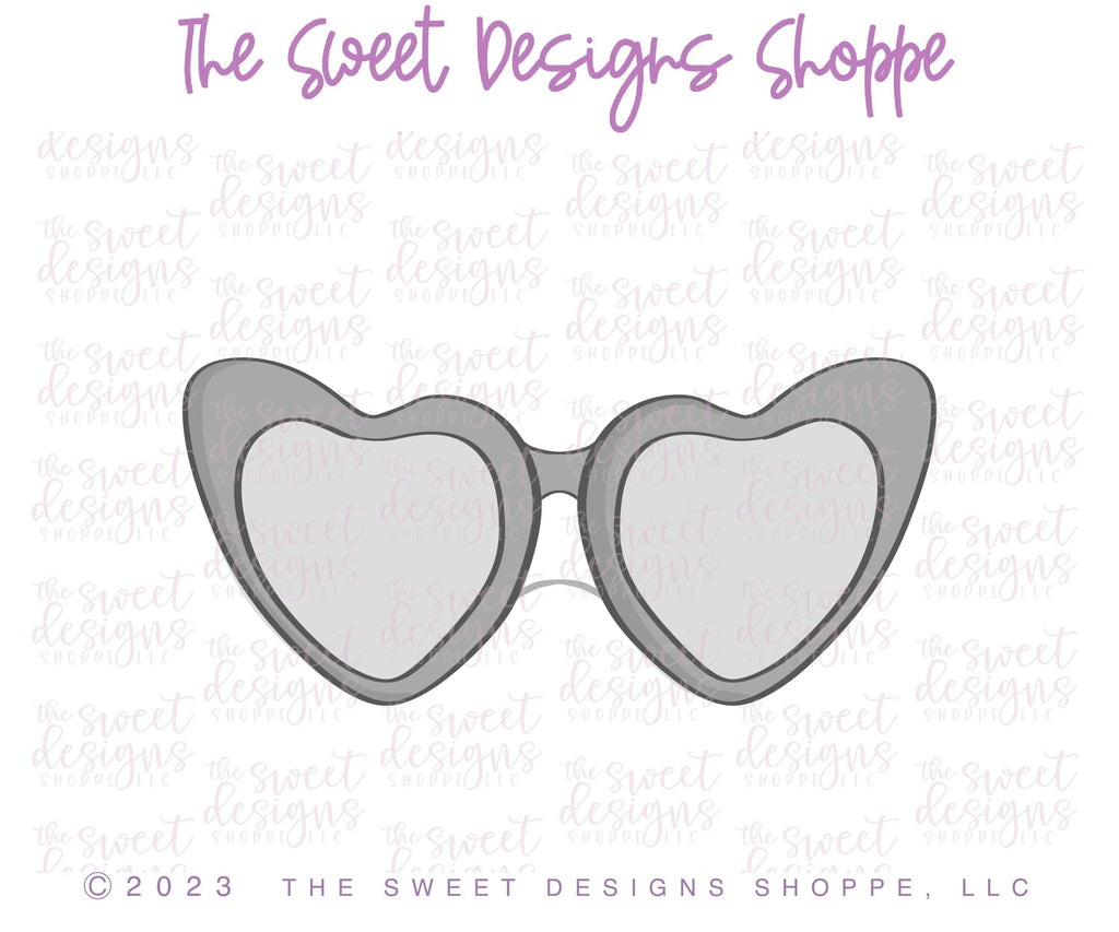 Cookie Cutters - Heart Doll Glasses - Cookie Cutter - The Sweet Designs Shoppe - - Accesories, Accessories, accessory, ALL, Barbie, Clothing / Accessories, Cookie Cutter, doll, glasses, kids, Kids / Fantasy, Promocode, sunglasses, valentine