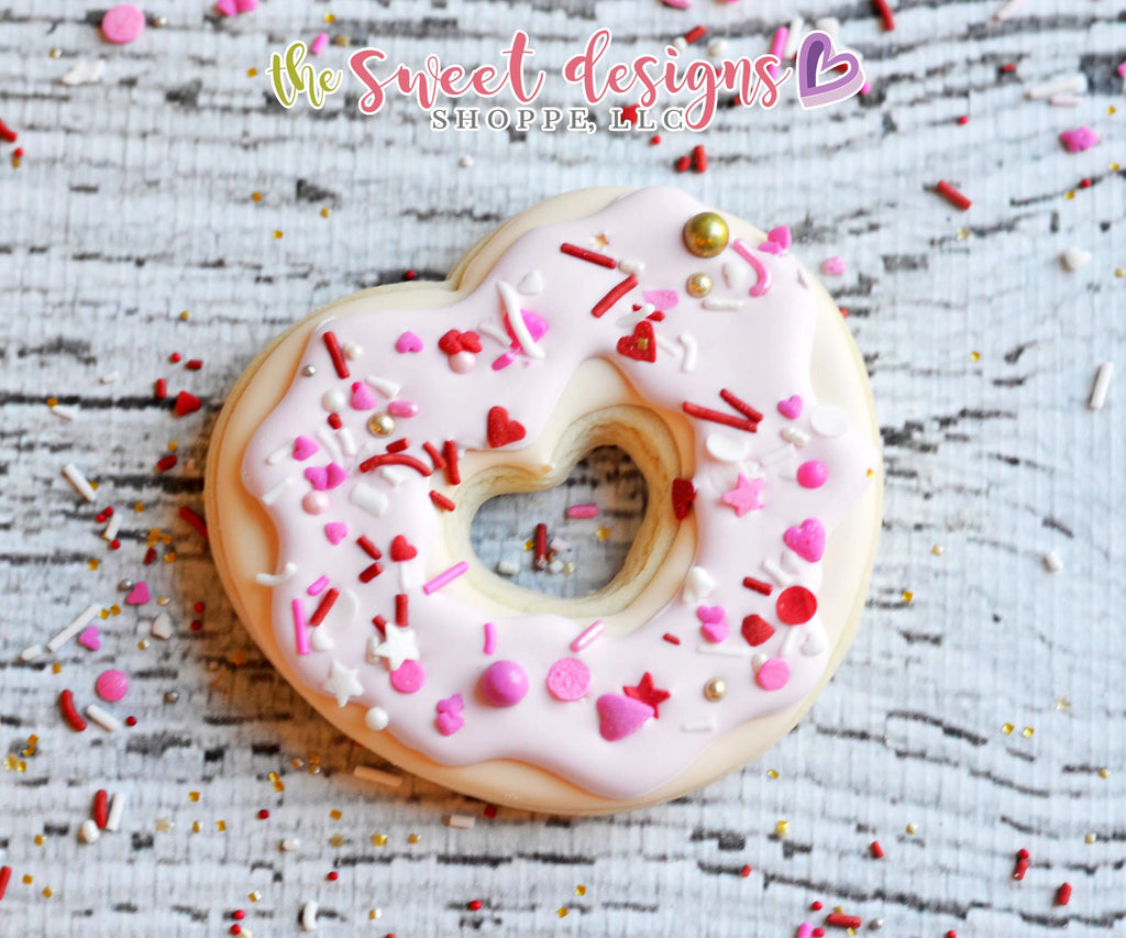 Cookie Cutters - Heart Donut - Cookie Cutter - The Sweet Designs Shoppe - TSDS - - ALL,Cookie Cutter,couple,couples,Food,Food & Beverages,Heart,Love,Promocode,STL,Sweets,valentine,Valentines