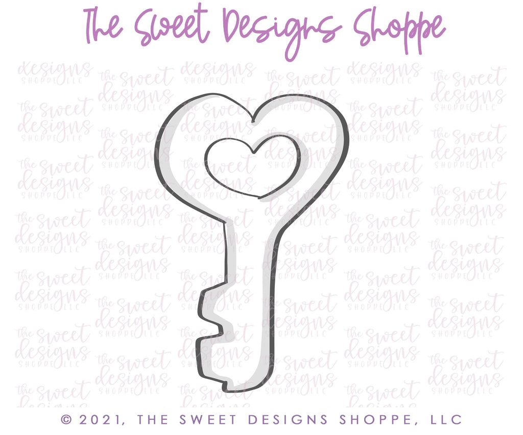 Cookie Cutters - Heart Key - Cookie Cutter - Sweet Designs Shoppe - - ALL, Cookie Cutter, home, House, Misc, Miscelaneous, Miscellaneous, Promocode, Real Estate, RealEstate, valentine, valentines
