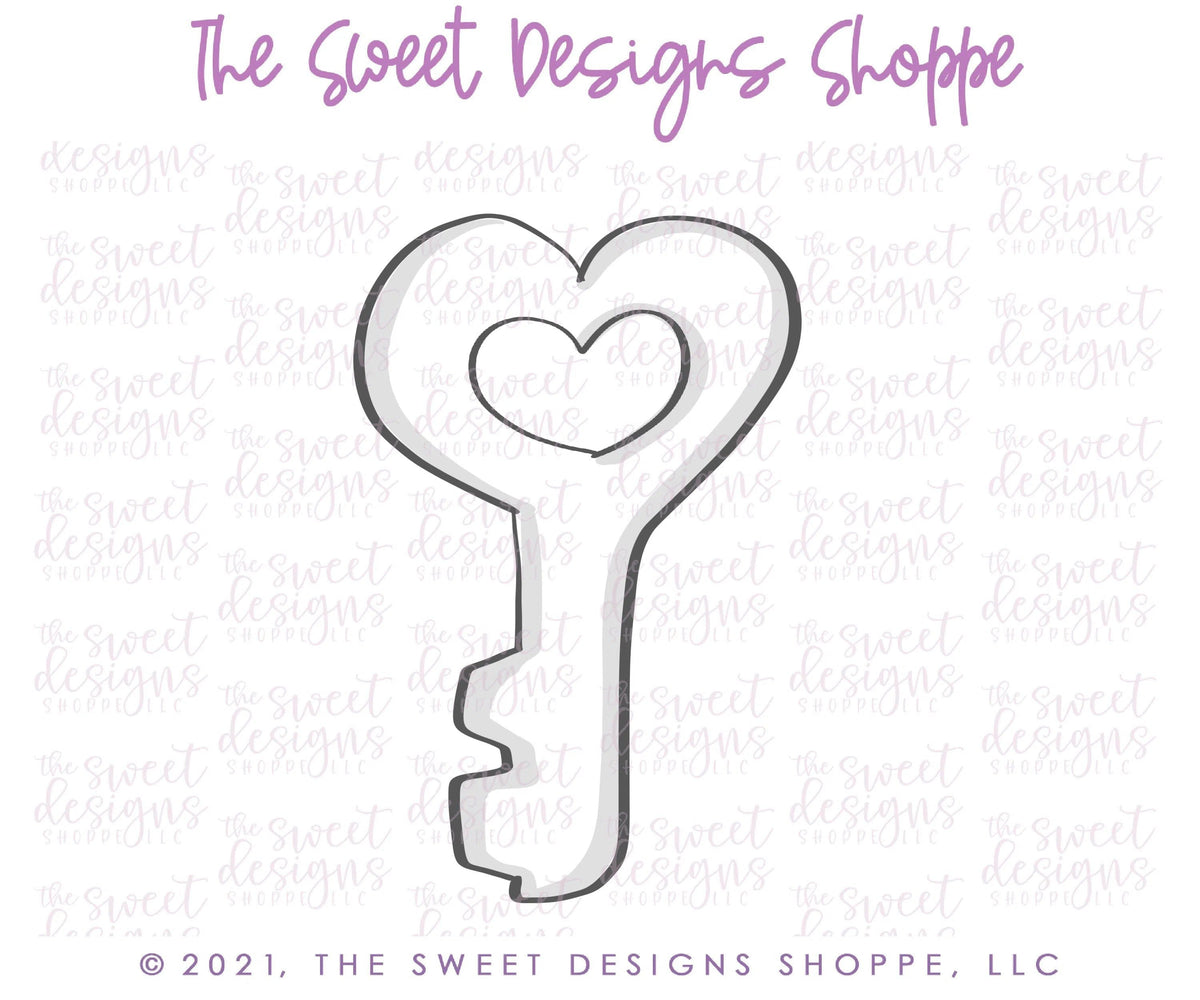 Cookie Cutters - Heart Key - Cookie Cutter - The Sweet Designs Shoppe - TSDS - - ALL,Cookie Cutter,home,House,Misc,Miscelaneous,Miscellaneous,Promocode,Real Estate,RealEstate,valentine,valentines