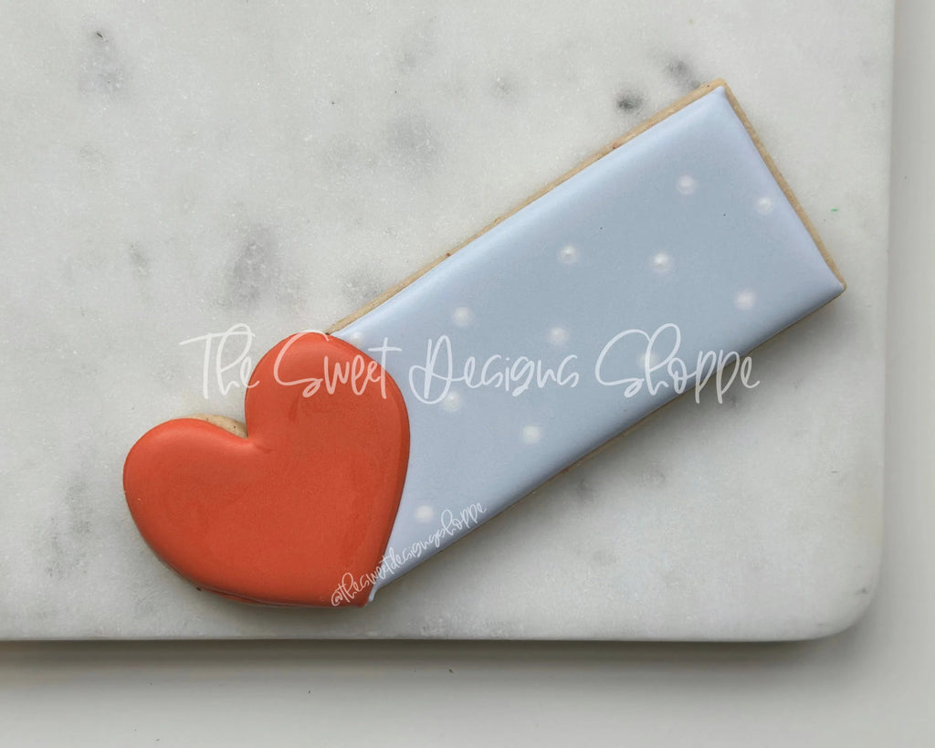 Cookie Cutters - Heart Name Tag - Cookie Cutter - Sweet Designs Shoppe - One Size (2" Tall x 6" Wide) - ALL, Cookie Cutter, Love, Plaque, Plaques, PLAQUES HANDLETTERING, Promocode, valentine, valentines, Wedding