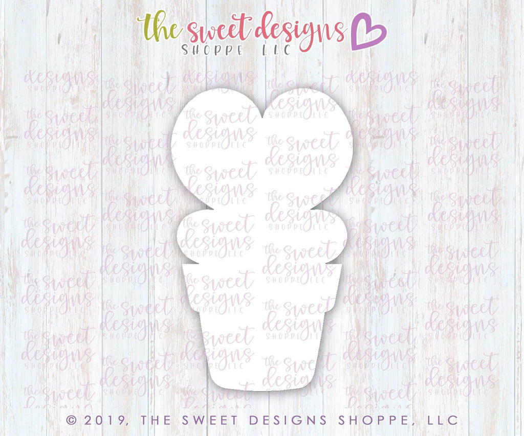 Cookie Cutters - Heart Pot - Cookie Cutter - The Sweet Designs Shoppe - - ALL, Cookie Cutter, Flower, Nature, Promocode, Spring, Valentine, Valentines, Valentines couples