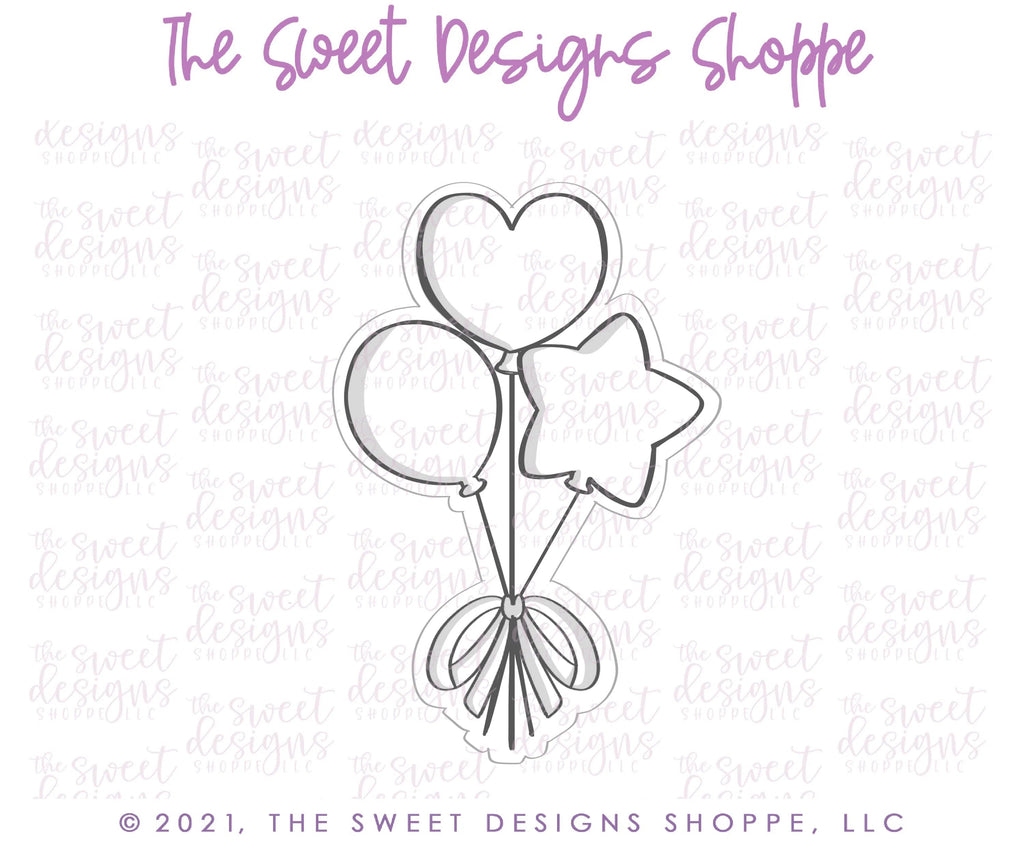 Cookie Cutters - Heart, Star and Round Balloon Bundle - Cookie Cutter - Sweet Designs Shoppe - - ALL, Baby / Kids, Birthday, Cookie Cutter, kid, kids, Promocode