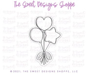 Cookie Cutters - Heart, Star and Round Balloon Bundle - Cookie Cutter - The Sweet Designs Shoppe - TSDS - - ALL,Baby / Kids,Birthday,Cookie Cutter,kid,kids,Promocode,STL