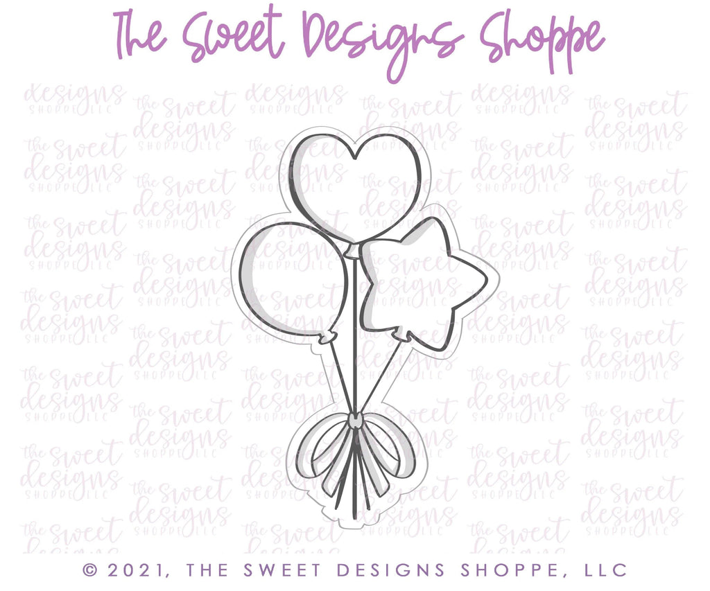 Cookie Cutters - Heart, Star and Round Balloon Bundle - Cookie Cutter - The Sweet Designs Shoppe - - ALL, Baby / Kids, Birthday, Cookie Cutter, kid, kids, Promocode