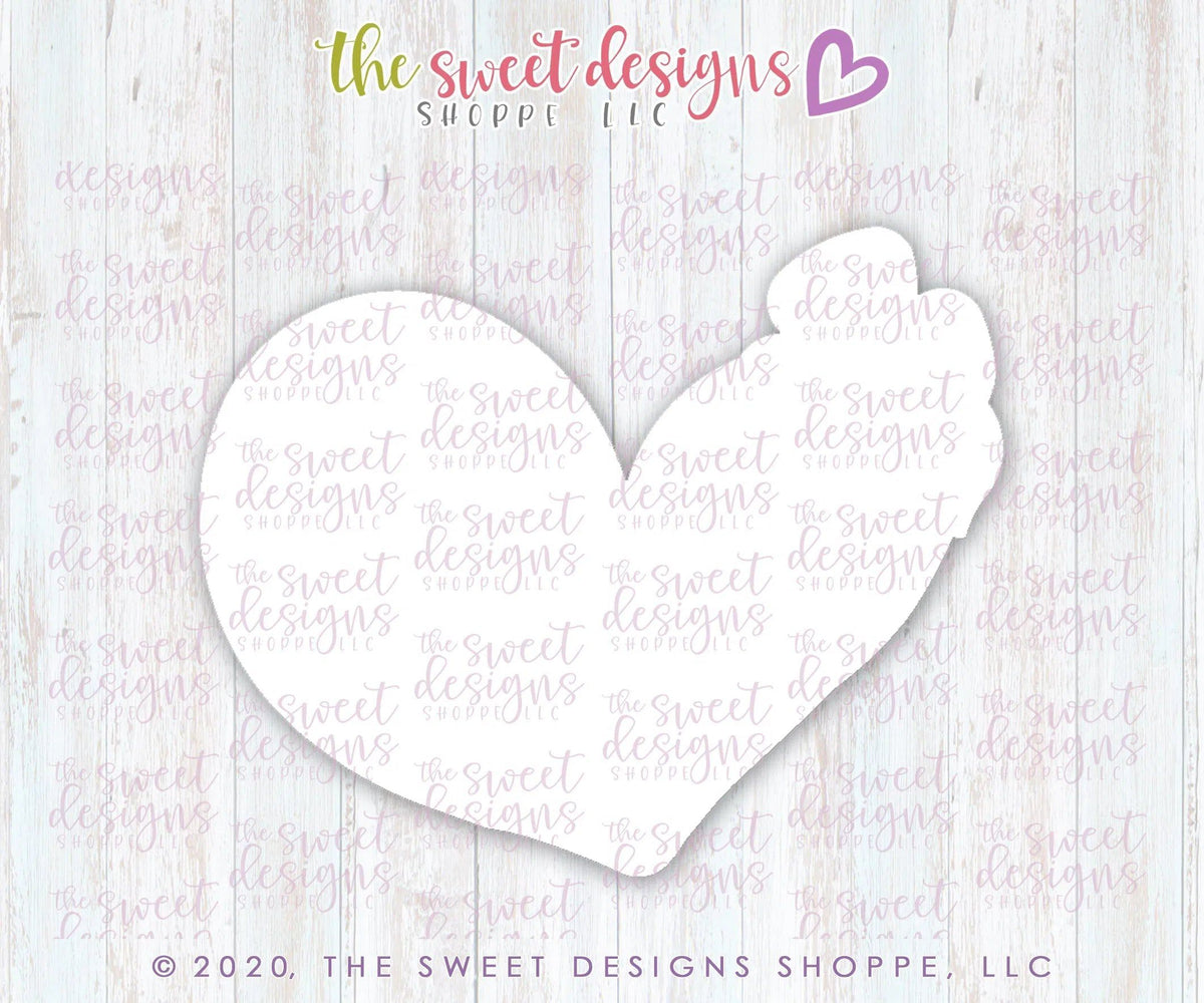 Cookie Cutters - Heart with Flower - Cookie Cutter - The Sweet Designs Shoppe - TSDS - - ALL,basic,Basic Shapes,BasicShapes,Cookie Cutter,Easter,Easter / Spring,Promocode,STL,Valentine,Valentines,Wedding,Wedding Favors