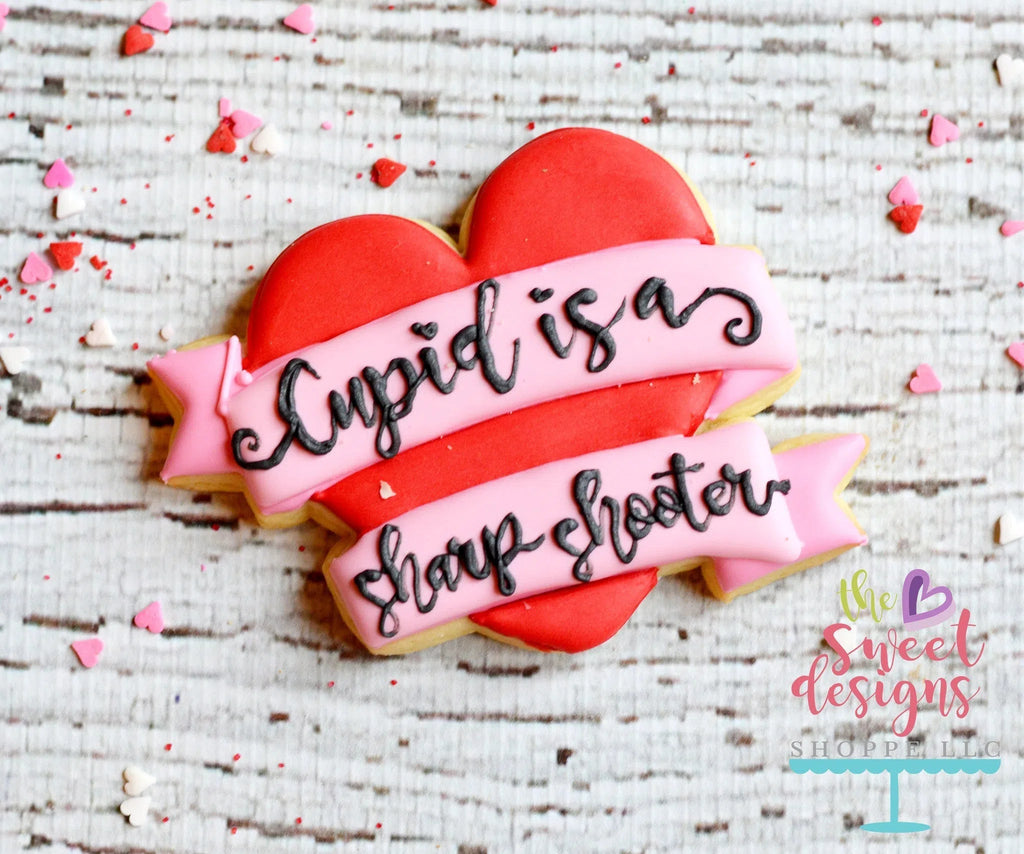 Cookie Cutters - Heart with Wrapped Ribbon - Cookie Cutter - Sweet Designs Shoppe - - ALL, Cookie Cutter, Heart, Love, Plaque, Promocode, Ribbon, Valentines, Wedding