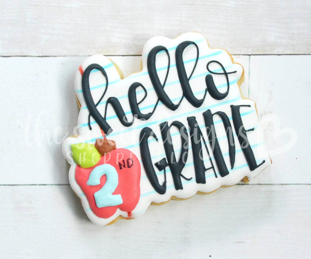 Cookie Cutters - Hello "2nd" Grade - Cookie Cutter - Sweet Designs Shoppe - - ALL, back to school, Cookie Cutter, Grad, graduations, Plaque, Promocode, School, School / Graduation, school collection 2019