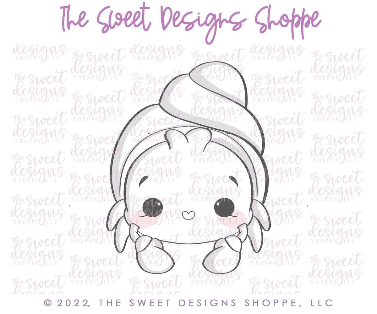 Cookie Cutters - Hermit Crab - Cookie Cutter - The Sweet Designs Shoppe - TSDS - - ALL,Animal,Animals,Cookie Cutter,Lady Milk Stache,Lady MilkStache,LadyMilkStache,nautica,ocean,Promocode,sea,STL,Summer,under the sea