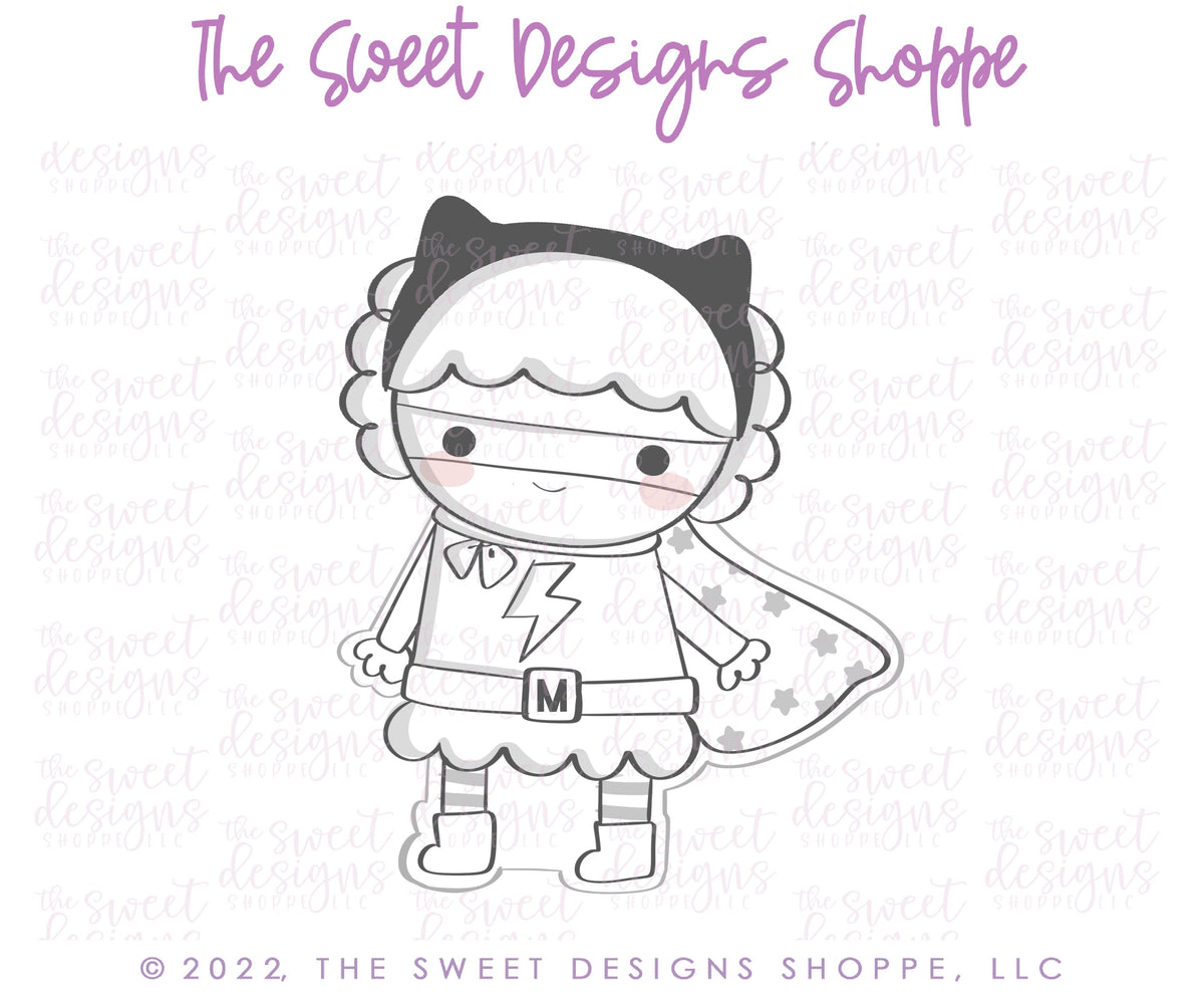 Cookie Cutters - Heroine Set - Set of 4 - Cookie Cutters - The Sweet Designs Shoppe - TSDS - - ALL,Baby / Kids,Birthday,Cookie Cutter,Hero,heroe,Heroes,Heroin,heroine,kid,kids,Kids / Fantasy,Mini Sets,MOM,mother,Mothers Day,Nurse,Nurse Appreciation,Promocode,regular sets,set,Superhero,Superheroes,Teacher,Teacher Appreciation
