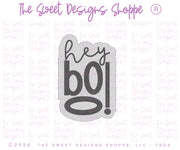 Cookie Cutters - Hey Boo! Plaque - Cookie Cutter - The Sweet Designs Shoppe - TSDS - - ALL,Cookie Cutter,Ghost,halloween,handlettering,Plaque,Plaques,PLAQUES HANDLETTERING,Promocode,STL