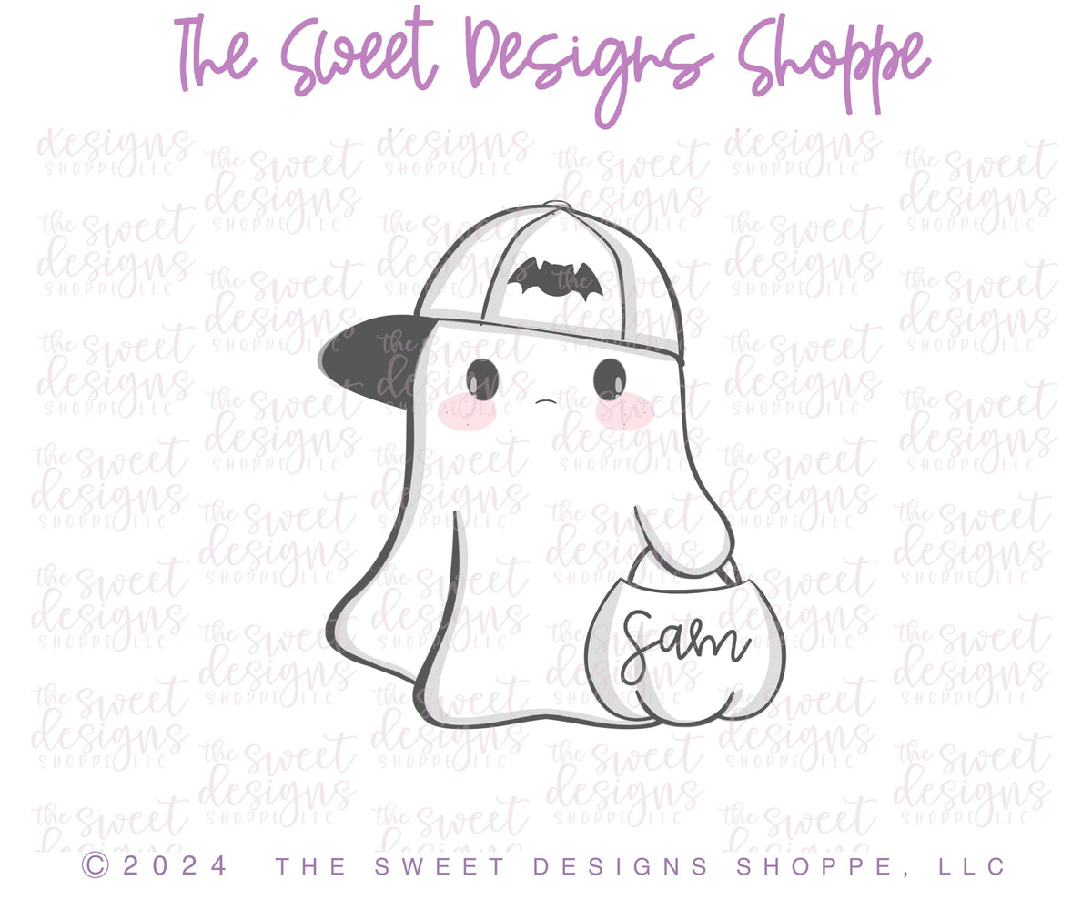 Cookie Cutters - Hip Ghost - Cookie Cutter - The Sweet Designs Shoppe - TSDS - - ALL,Cookie Cutter,halloween,Promocode,STL