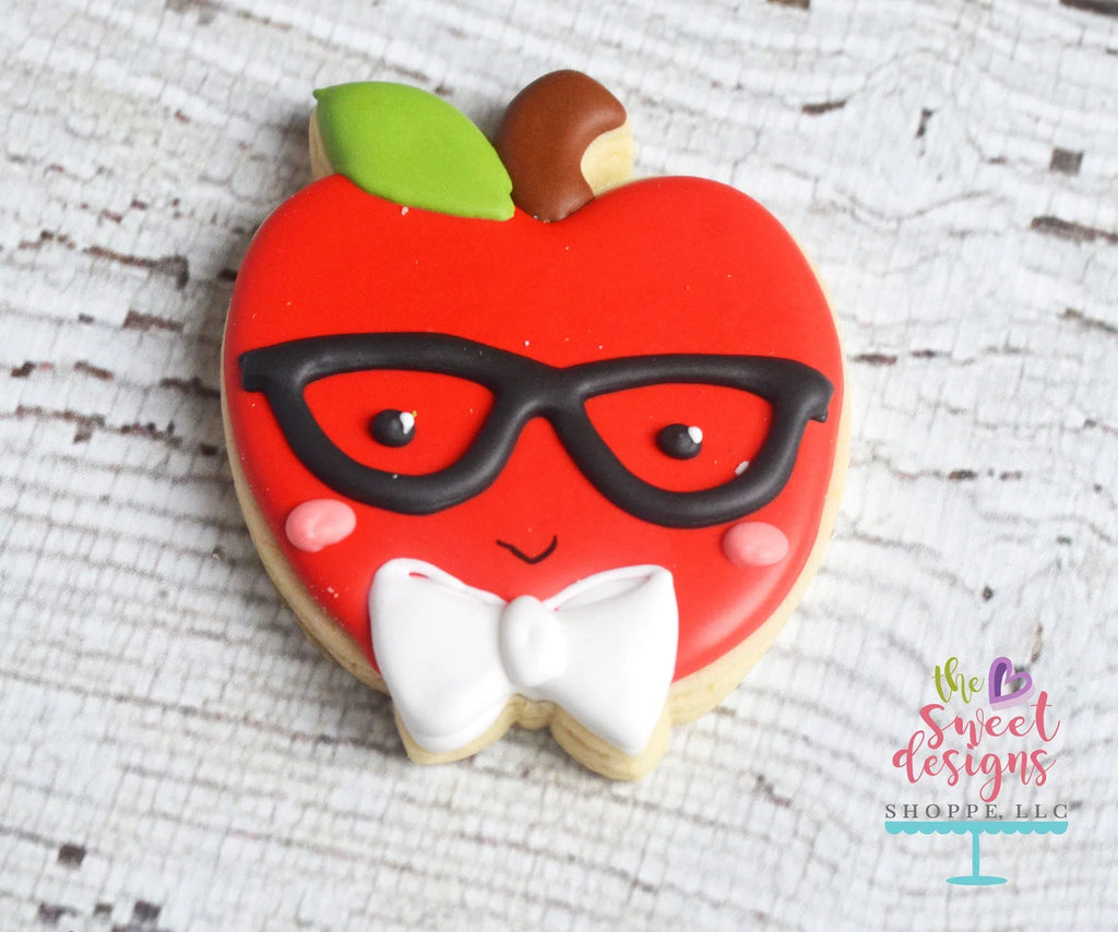Cookie Cutters - Hipster Apple v2- Cookie Cutter - Sweet Designs Shoppe - - ALL, Apple, Cookie Cutter, Food, Food and Beverage, Food beverages, Fruits and Vegetables, Grad, graduations, Hipster Apple, Promocode, school, School / Graduation