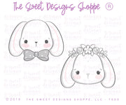 Cookie Cutters - Hipster Bunny Face Set - Set of 2 - Cookie Cutters - The Sweet Designs Shoppe - TSDS - - ALL,Animal,Animals,Cookie Cutter,Easter,Easter / Spring,PLAQUES HANDLETTERING,Promocode,regular sets,set,STL