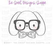 Cookie Cutters - Hipster Bunny Face Set - Set of 2 - Cookie Cutters - The Sweet Designs Shoppe - TSDS - - ALL,Animal,Animals,Cookie Cutter,Easter,Easter / Spring,PLAQUES HANDLETTERING,Promocode,regular sets,set,STL