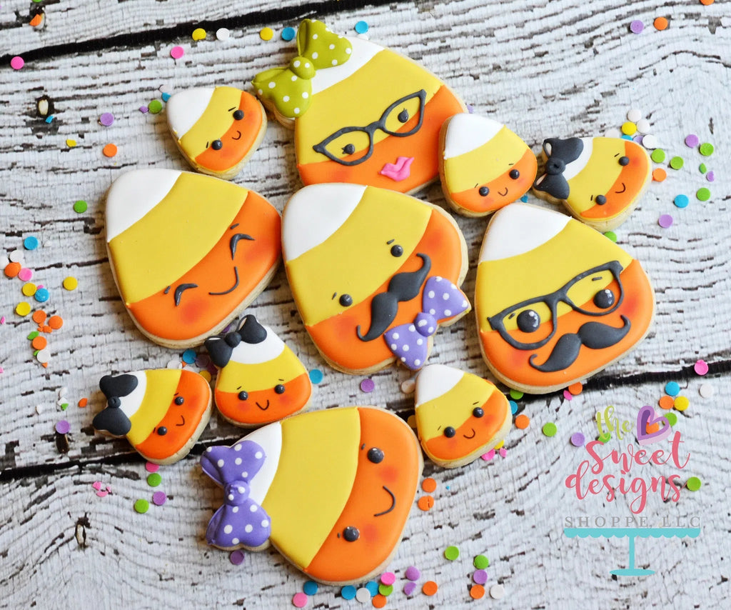 Cookie Cutters - Hipster Candy Corn V2 - Cookie Cutter - Sweet Designs Shoppe - - ALL, Candy, Cookie Cutter, Fall / Halloween, Fall / Thanksgiving, Food, Food & Beverages, Halloween, Promocode, Sweets, trick or treat