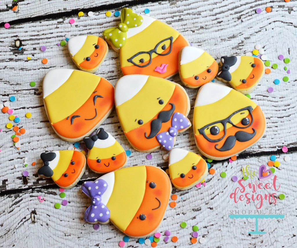 Cookie Cutters - Hipster Candy Corn V2 - Cookie Cutter - The Sweet Designs Shoppe - - ALL, Candy, Cookie Cutter, Fall / Halloween, Fall / Thanksgiving, Food, Food & Beverages, Halloween, Promocode, Sweets, trick or treat