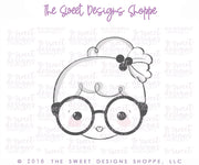 Cookie Cutters - Hipster Mrs. Claus Face - Cookie Cutter - The Sweet Designs Shoppe - TSDS - - Advent Calendar,ALL,Christmas,Christmas / Winter,Cookie Cutter,Decoration,MRS Clause,Promocode,STL,Winter