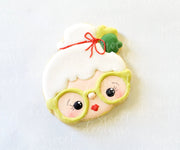Cookie Cutters - Hipster Mrs. Claus Face - Cookie Cutter - The Sweet Designs Shoppe - TSDS - - Advent Calendar,ALL,Christmas,Christmas / Winter,Cookie Cutter,Decoration,MRS Clause,Promocode,STL,Winter