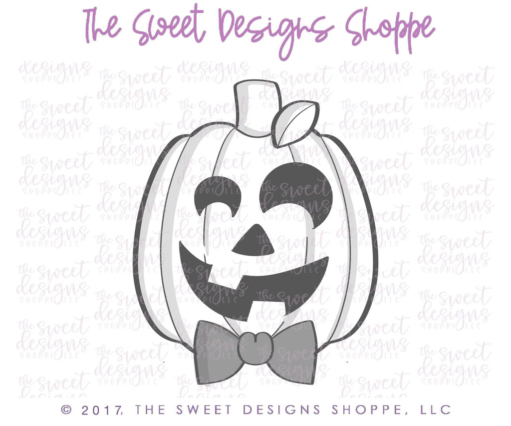 Cookie Cutters - Hipster Pumpkin v2 - Cookie Cutter - The Sweet Designs Shoppe - - ALL, Cookie Cutter, Customize, Fall, Fall / Halloween, Fall / Thanksgiving, Food, Food & Beverages, halloween, Promocode, Pumpkin, Sweets, trick or treat