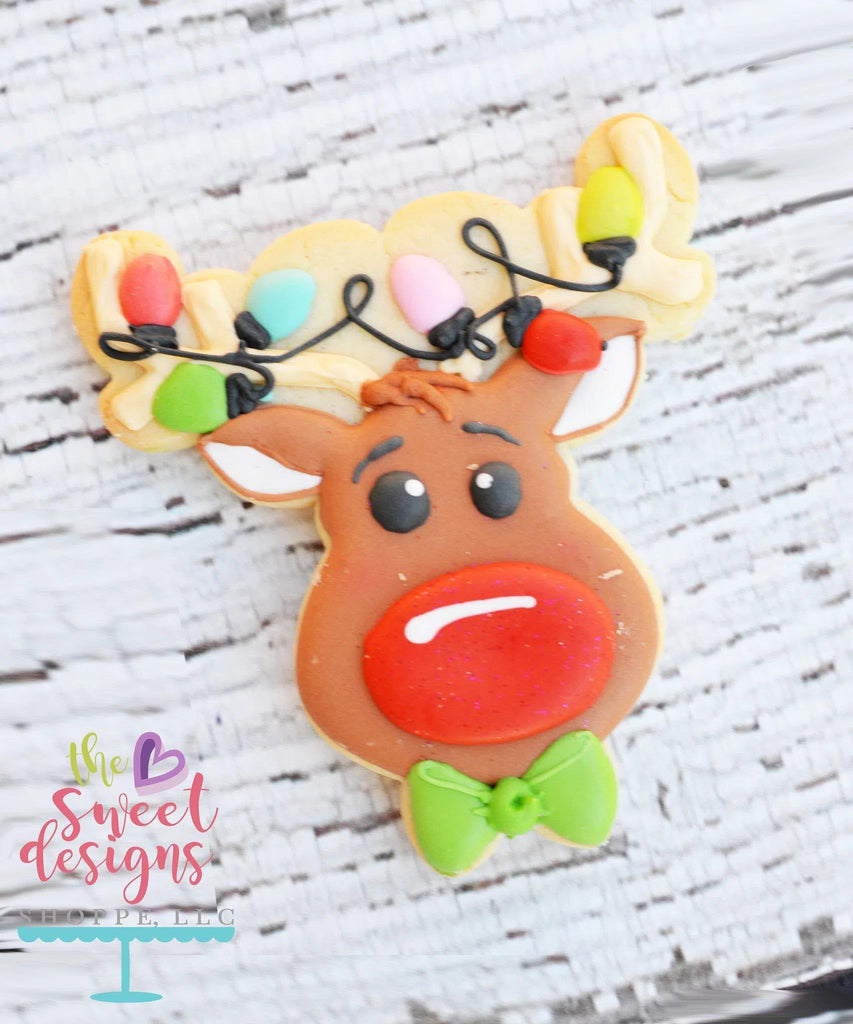 Cookie Cutters - Hipster Reindeer Face v2- Cookie Cutter - The Sweet Designs Shoppe - - ALL, Animal, Christmas, Christmas / Winter, Cookie Cutter, Decoration, Hipster, Promocode, Raindeer, Rudolph, Winter