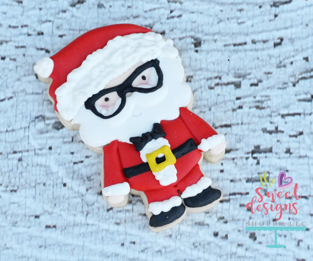 Cookie Cutters - Hipster Santa v2- Cookie Cutter - Sweet Designs Shoppe - - ALL, Christmas, Christmas / Winter, Cookie Cutter, Decoration, Promocode, Santa Claus, Winter