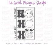 Cookie Cutters - Ho Ho Ho Christmas Set - Set of 4 - Cookie Cutters - The Sweet Designs Shoppe - TSDS - - ALL,Christmas,Christmas / Winter,Cookie Cutter,Mini Sets,Promocode,regular sets,Santa,Santa Claus,set,Winter