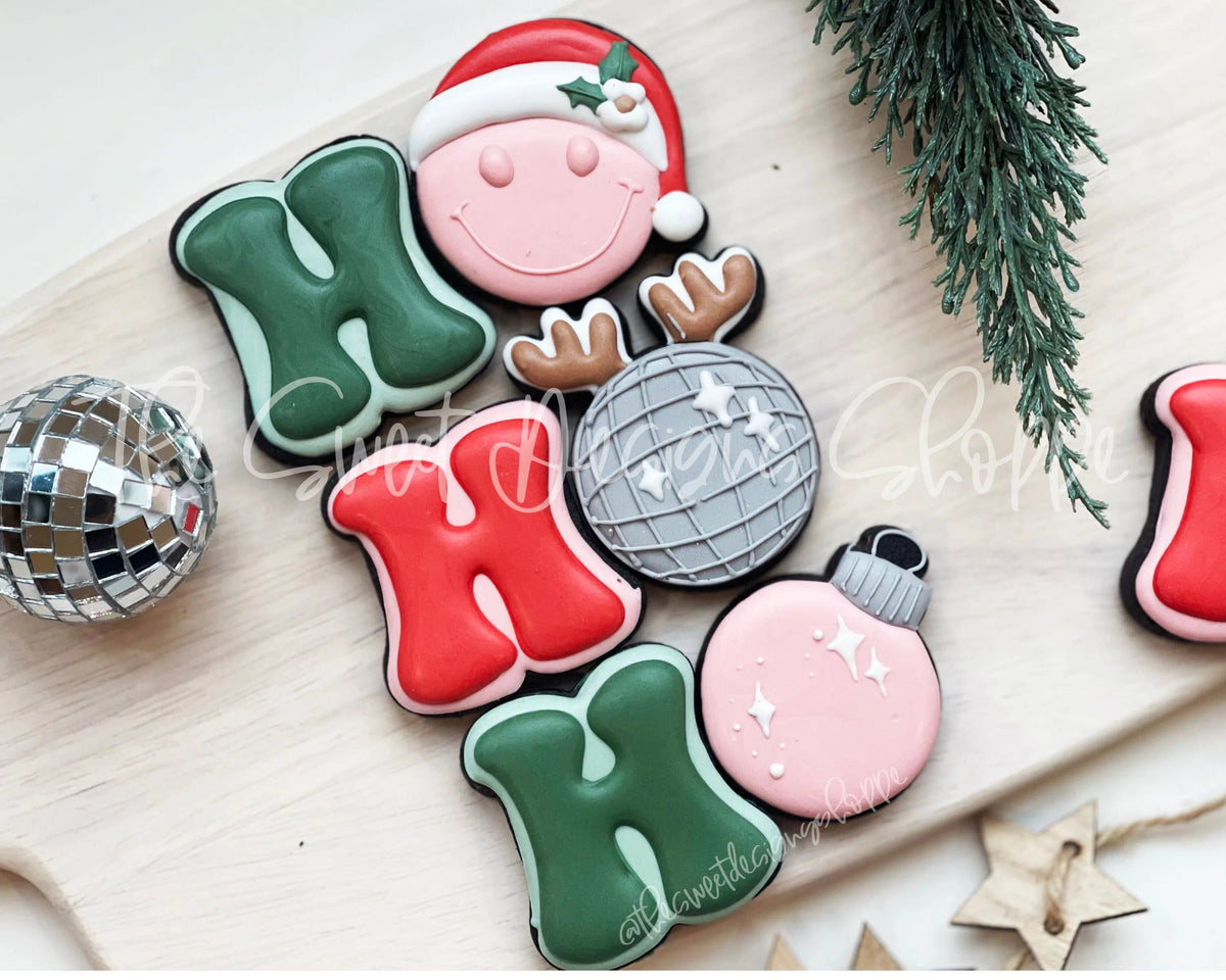 Cookie Cutters - Ho Ho Ho Christmas Set - Set of 4 - Cookie Cutters - The Sweet Designs Shoppe - TSDS - - ALL,Christmas,Christmas / Winter,Cookie Cutter,Mini Sets,Promocode,regular sets,Santa,Santa Claus,set,Winter